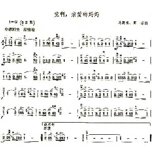 二胡谱 | 党啊 亲爱的妈妈