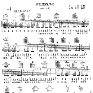 水缸里的月亮 吉他谱 倮倮