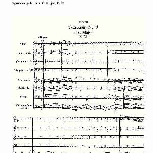 Symphony No.9 in C Major, K.73 C大调第九交响曲K.73