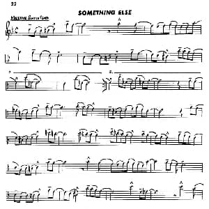 萨克斯谱 | Basic Jazz Conception for saxophone SOMETHING ELSE Lennie Niehaus