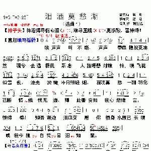 粤曲 鸳鸯泪洒莫愁湖 冯刚毅