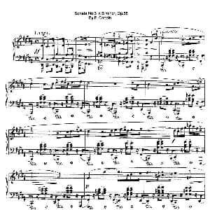 Piano Sonata No.3 in b Minor Op.58 钢琴谱 肖邦 chopin