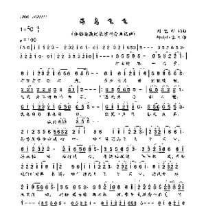 海鸟飞飞_歌曲简谱_词曲:刘艺新 刘艺新