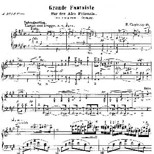 Grand Fantasy on Polish Airs Op.13 钢琴谱 肖邦 chopin