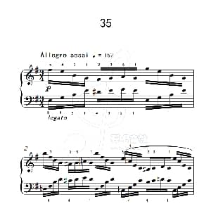 练习曲 35 钢琴谱