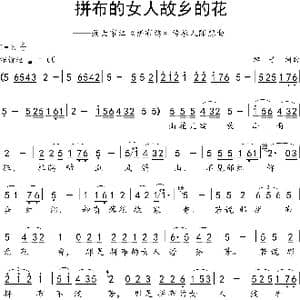 拼布的女人故乡的花_歌谱投稿_词曲:游子 游子