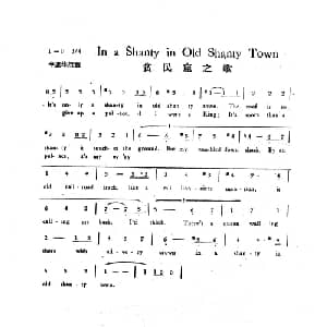 贫民窟之歌_外国歌谱