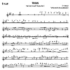 萨克斯谱 | Voices 次中音萨克斯