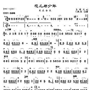 花儿与少年_歌曲简谱