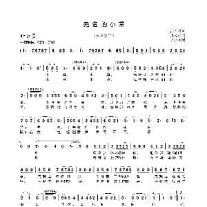 无名的小草_歌曲简谱_词曲:孙广信 张廷新