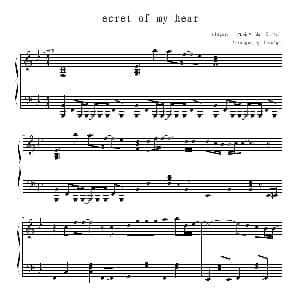 secret of my heart 钢琴谱