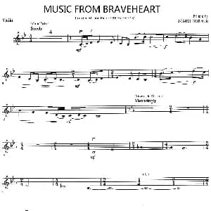 小提琴谱 | MUSIC FROM BRAVEHEART