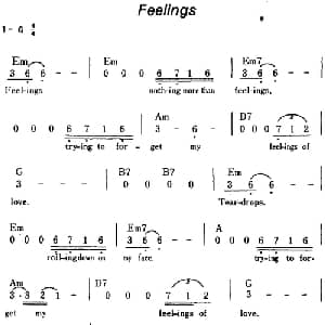 Feelings 美国 _外国歌谱