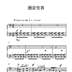 固定低音 钢琴谱