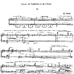 Daphnis et Chloe 钢琴谱 莫里斯 拉威尔