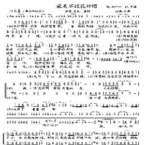 最美不过花竹帽_歌谱投稿_词曲:胡红一 傅滔