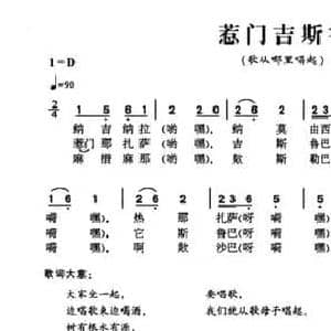 惹门吉斯鲁_民歌简谱_词曲: 羌族民歌
