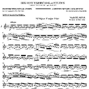 萨克斯谱 | 18 Exercicios ou Estudos de Marcel Mule Enelruy Lira 马瑟 穆勒18首练习曲—3 Marcel Mule 马瑟 穆尔