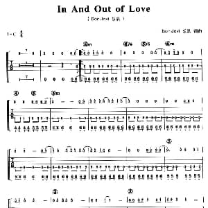 In And Out of Love 吉他谱 bon jovi 乐队 bon jovi 乐队