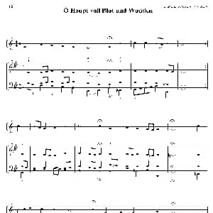 O Haupt voll Blut und Wunden 小号 钢琴伴奏