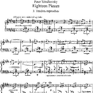 柴可夫斯基18首钢琴小品Op.72 钢琴谱 俄 彼得 伊利奇 柴可夫斯基