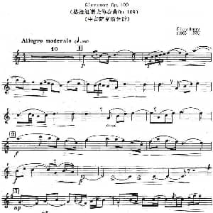 萨克斯谱 | Glazunov Op.109 格拉组诺夫协奏曲Op.109 中音萨克斯分谱 格拉组诺夫