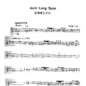 萨克斯谱 | 友谊地久天长 Auld Lang Syne