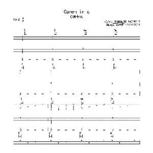 卡农 in C_歌曲简谱