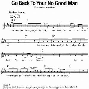 蓝调音乐:Go Back To Your No Good Man_外国歌谱