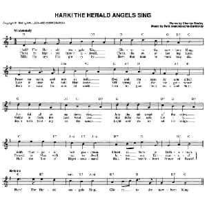 HARK！THE HERALD ANGELS SING_外国歌谱