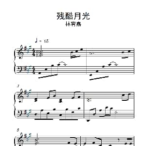 残酷月光 钢琴谱