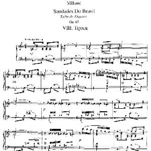 Saudados do Brasil Op.67 钢琴谱 达律斯 米约