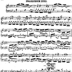 巴赫 平均律钢琴曲集 第二卷 之前奏曲 钢琴谱 巴赫