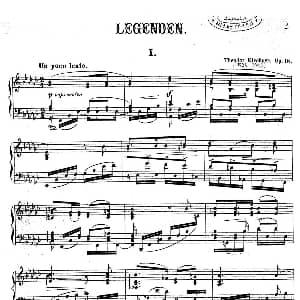 Legenden Op.18 钢琴谱 狄奥多 柯希纳