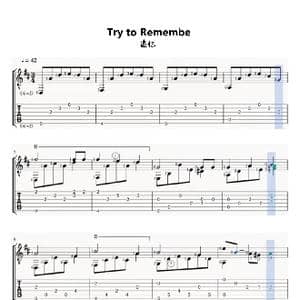 追忆_歌曲简谱_词曲:The Brothers Four The Brothers Four