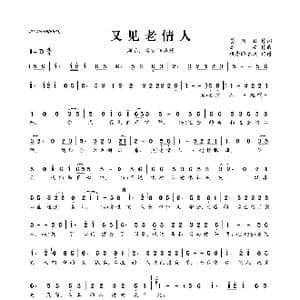 ​又见老情人_歌曲简谱_词曲:高安 姜欣欣