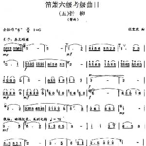 笛箫六级考级曲目 折柳 张宝庆