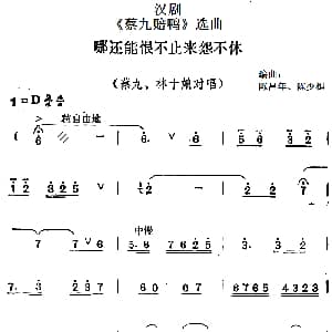 汉剧 蔡九赔鸭 选曲 哪还能恨不止来怨不休 蔡九 林十娘对唱 陈昌年 陈少樵编曲