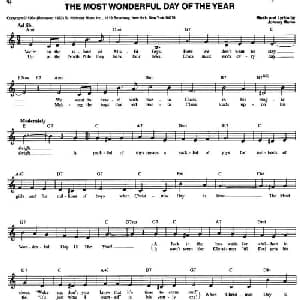 THE MOST WONDERFUL DAY OF THE YEAR_外国歌谱