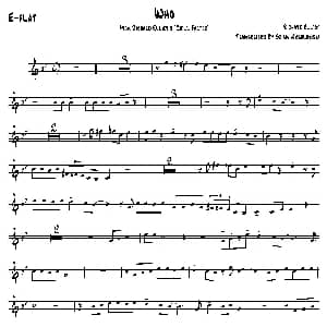 萨克斯谱 | Who 中音萨克斯