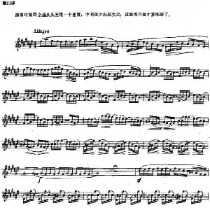 长笛曲谱 | 长笛练习曲100课之第91课 匀速练习曲