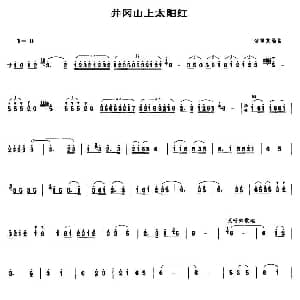 井冈山上太阳红 笙谱
