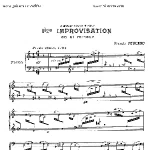15 Improvisations 钢琴谱 弗朗西斯 普朗克
