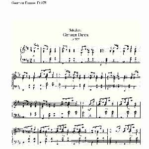 German Dance D.975 钢琴谱