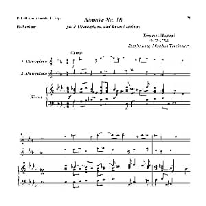 萨克斯谱 | Sonate Nr.10 中音萨克斯二重奏 管风琴