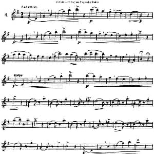 长笛曲谱 | 三十首基础及提高练习曲 NO.4 Garibold 加里波第