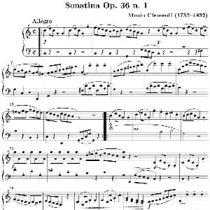 6 Sonatinas Op.36 钢琴谱 穆齐奥 克莱门蒂