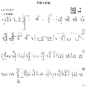 琵琶谱 | 草原小姐妹 刘德海 吴祖强编曲