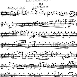 长笛曲谱 | 斯勒新老风格长笛练习重奏曲 第一部分 NO.102 NO.103 Siegfried Thiele S. 斯勒