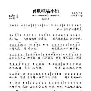 再见吧喵小姐_歌曲简谱_词曲:王晓天 王晓天